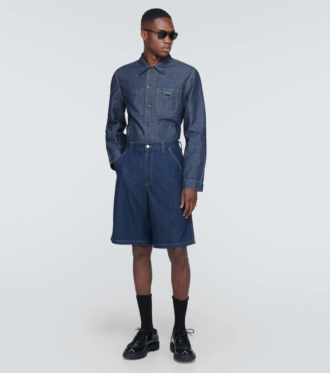 Prada - Cotton and linen overshirt