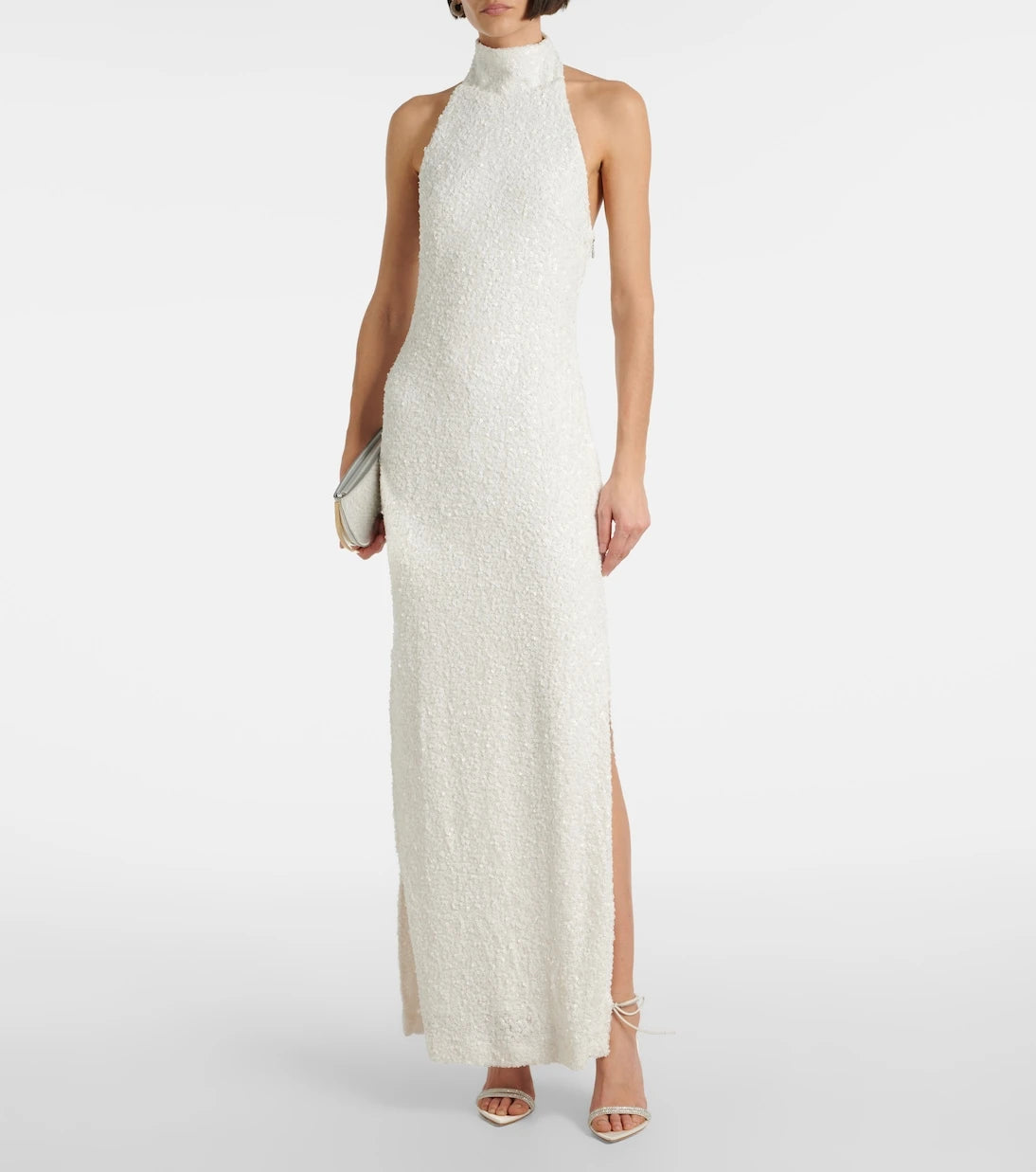 Rotate - Bridal sequined halterneck gown