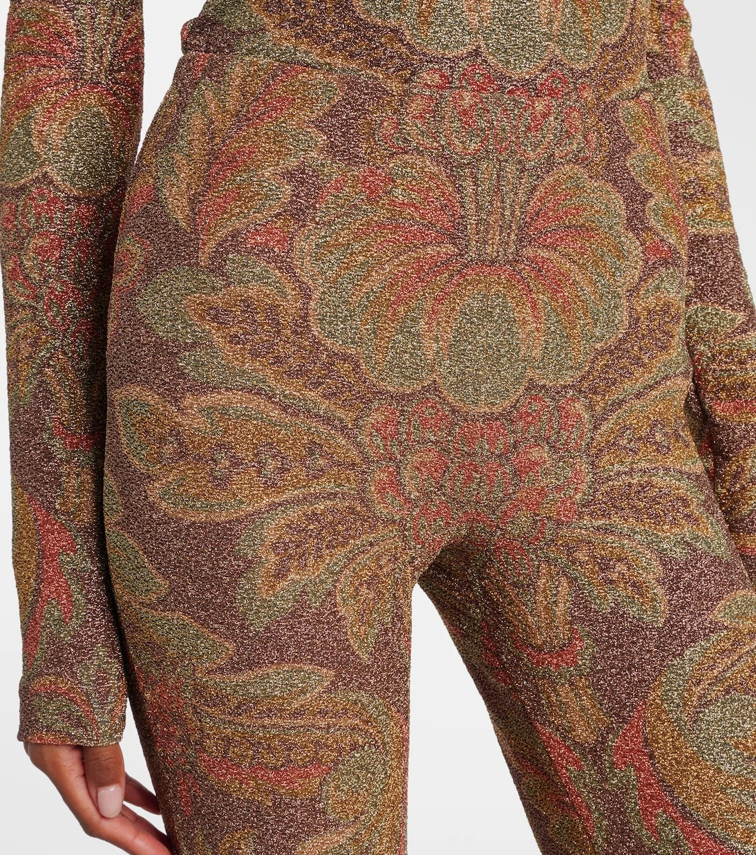 Etro - Printed jersey flared pants