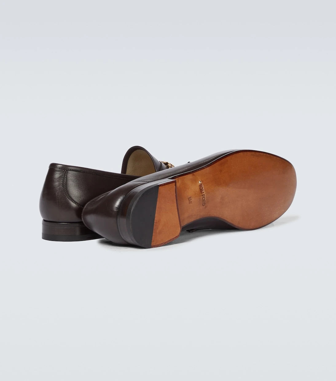 Tom Ford - leather York Chain loafers