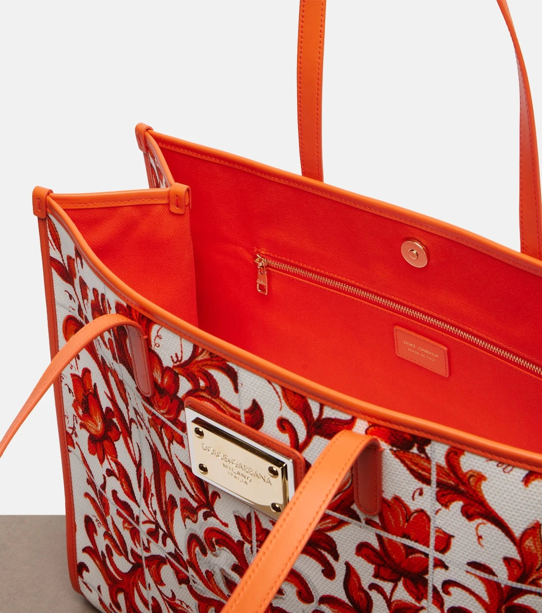 Dolce&Gabbana - Shopping Large printed canvas shopper