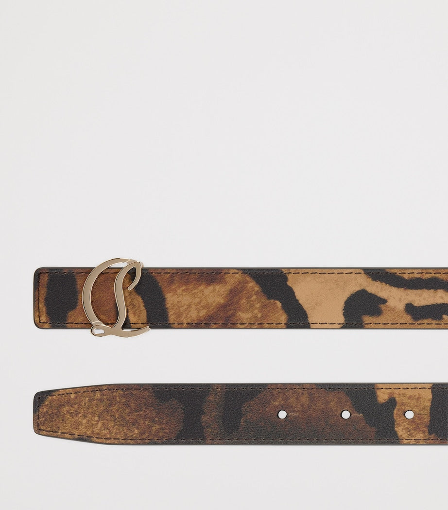 Brown Loubi54 Leather Reversible Belt