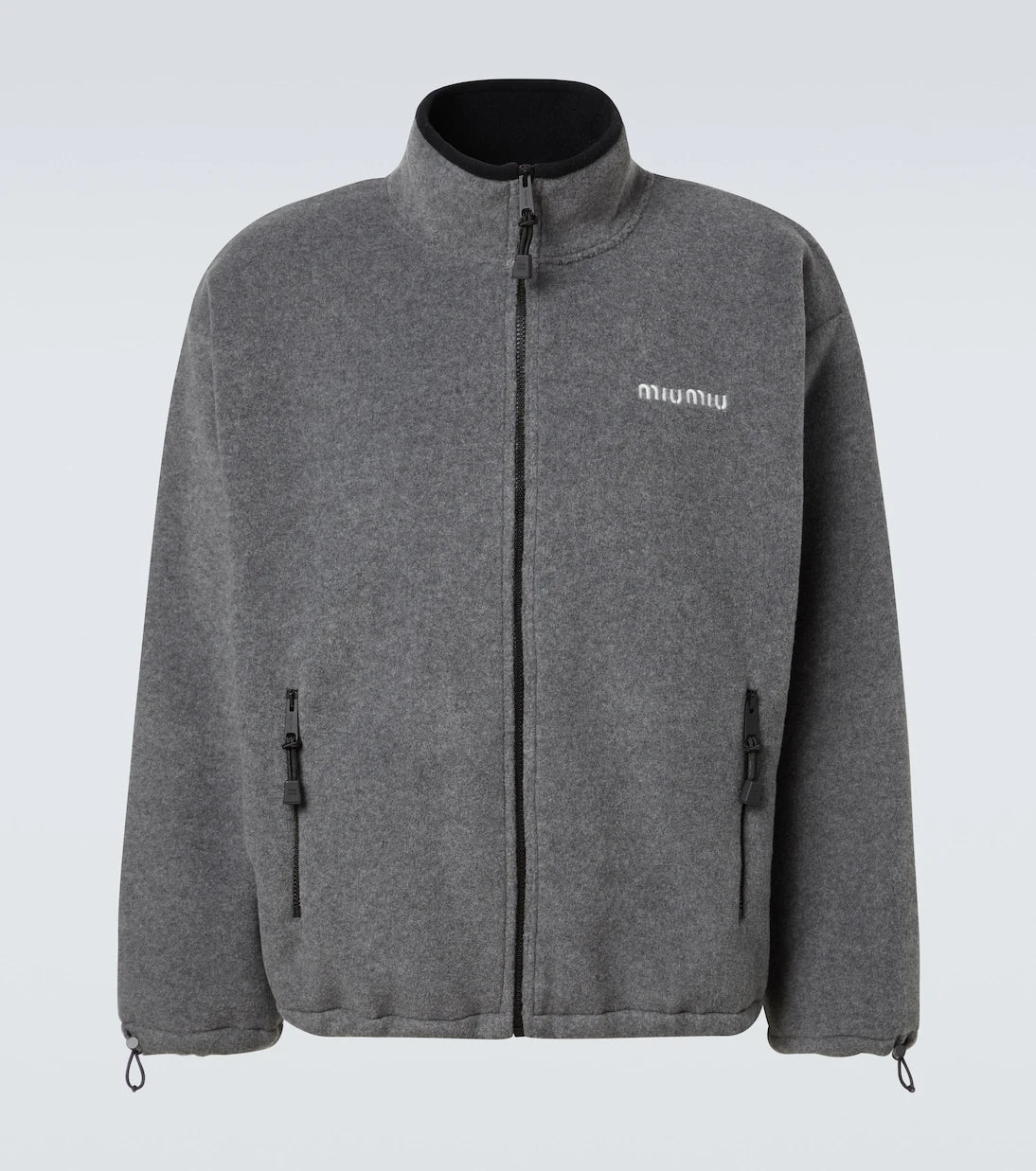 Miu Miu - Logo fleece sweatshirt