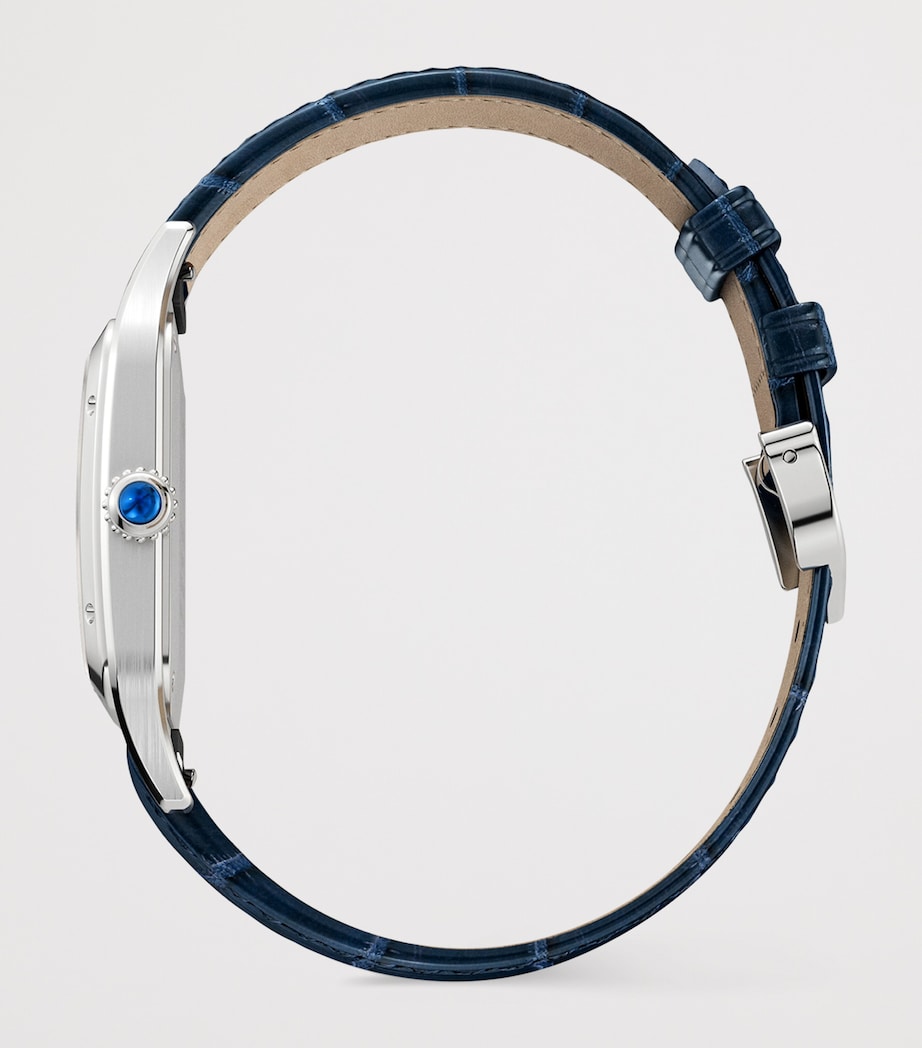 Large Stainless Steel Santos-Dumont Watch 31.4mm