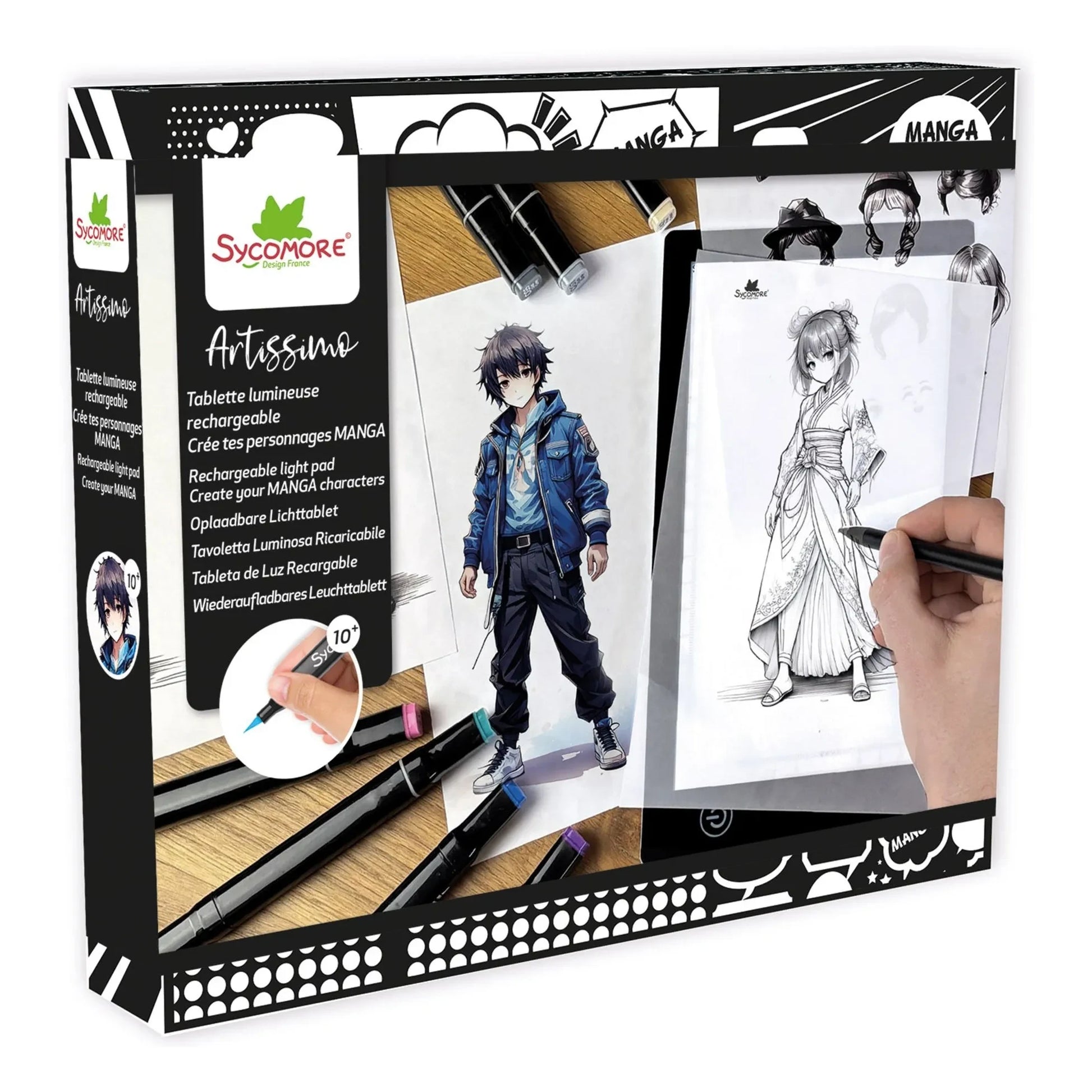 Sycomore - Manga - Rechargeable light tablet Manga character creation