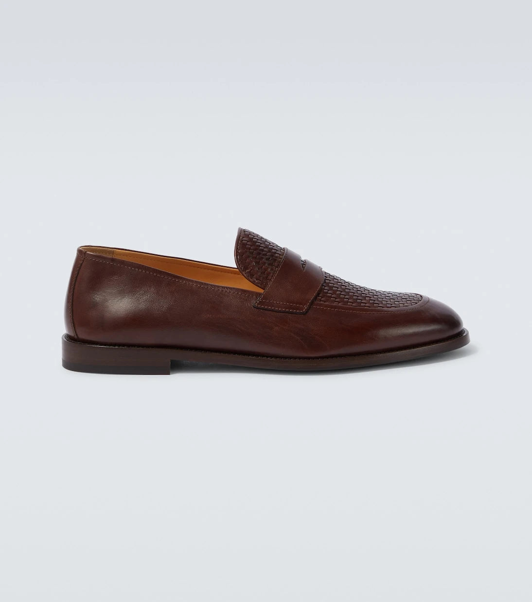 Brunello Cucinelli - Woven leather penny loafers