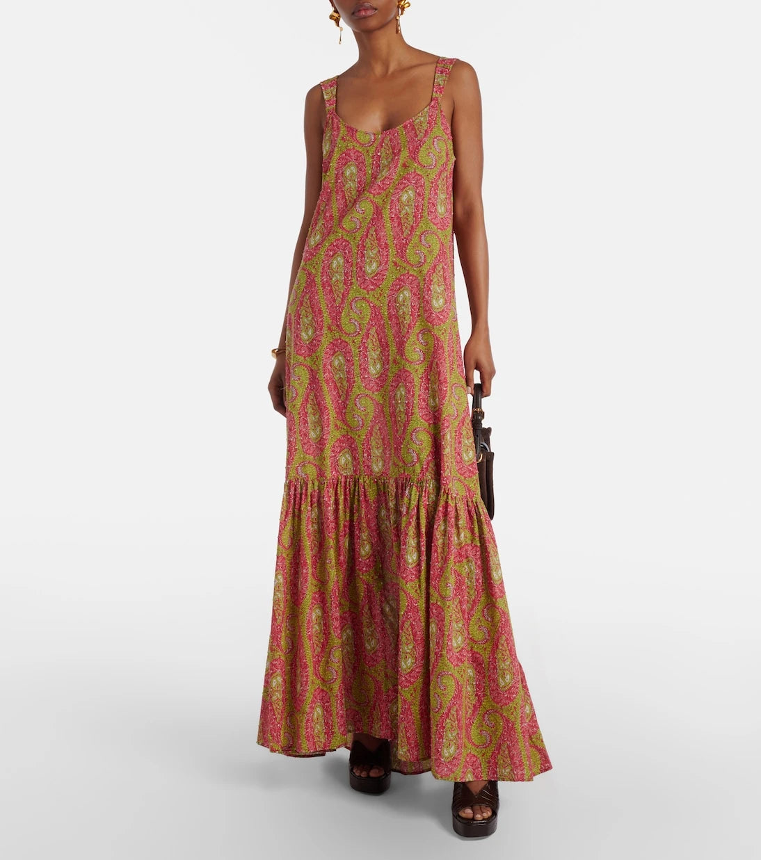 Etro - Printed cotton maxi dress