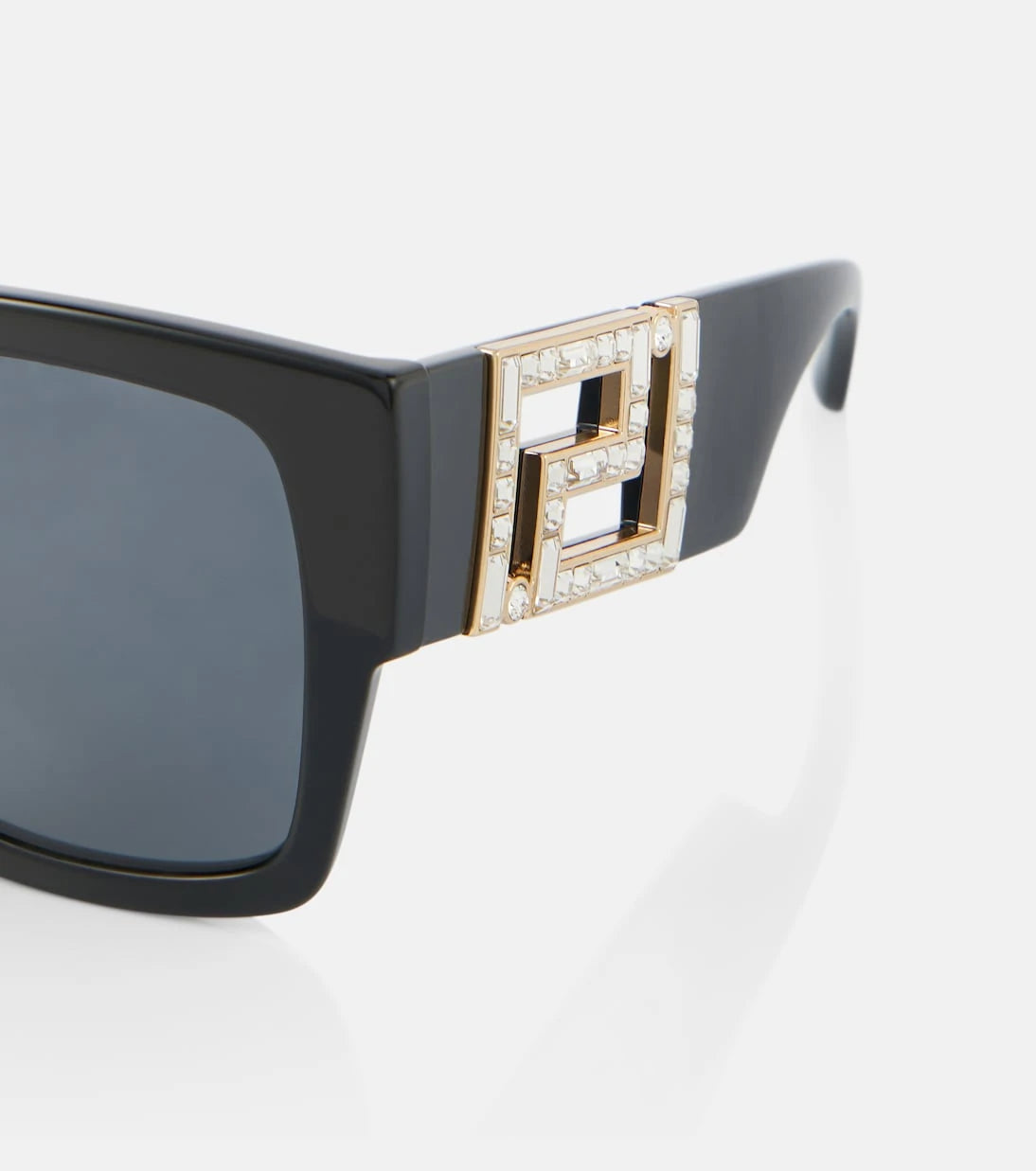 Versace - Greca embellished oversized sunglasses