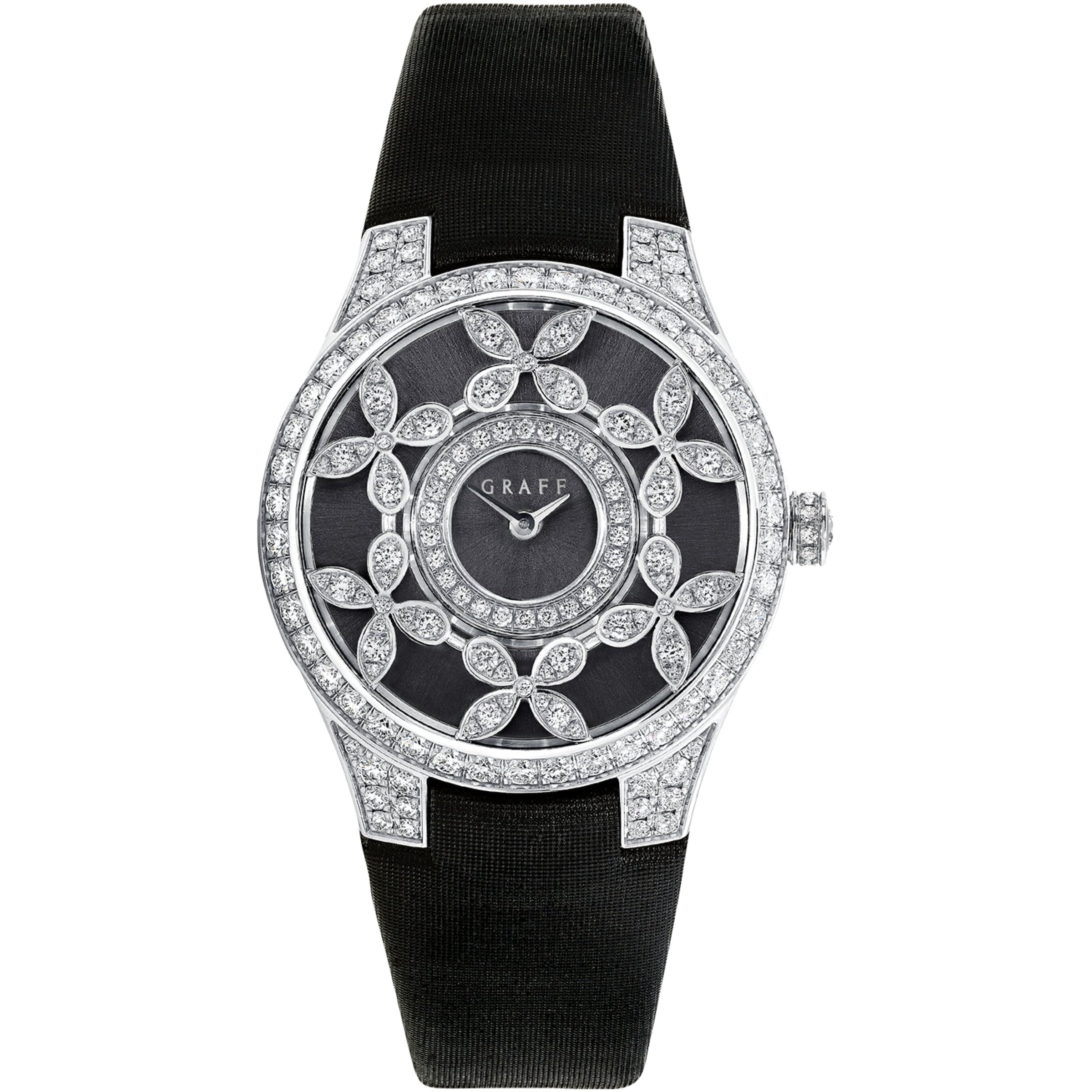 Graff Platinum and Diamond Classic Butterfly Watch 28mm