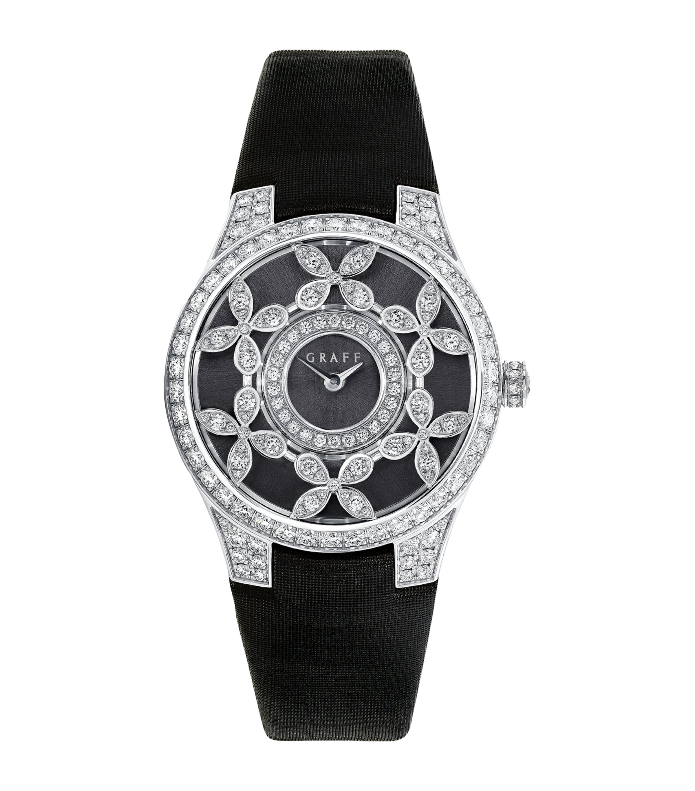 Graff Platinum and Diamond Classic Butterfly Watch 28mm
