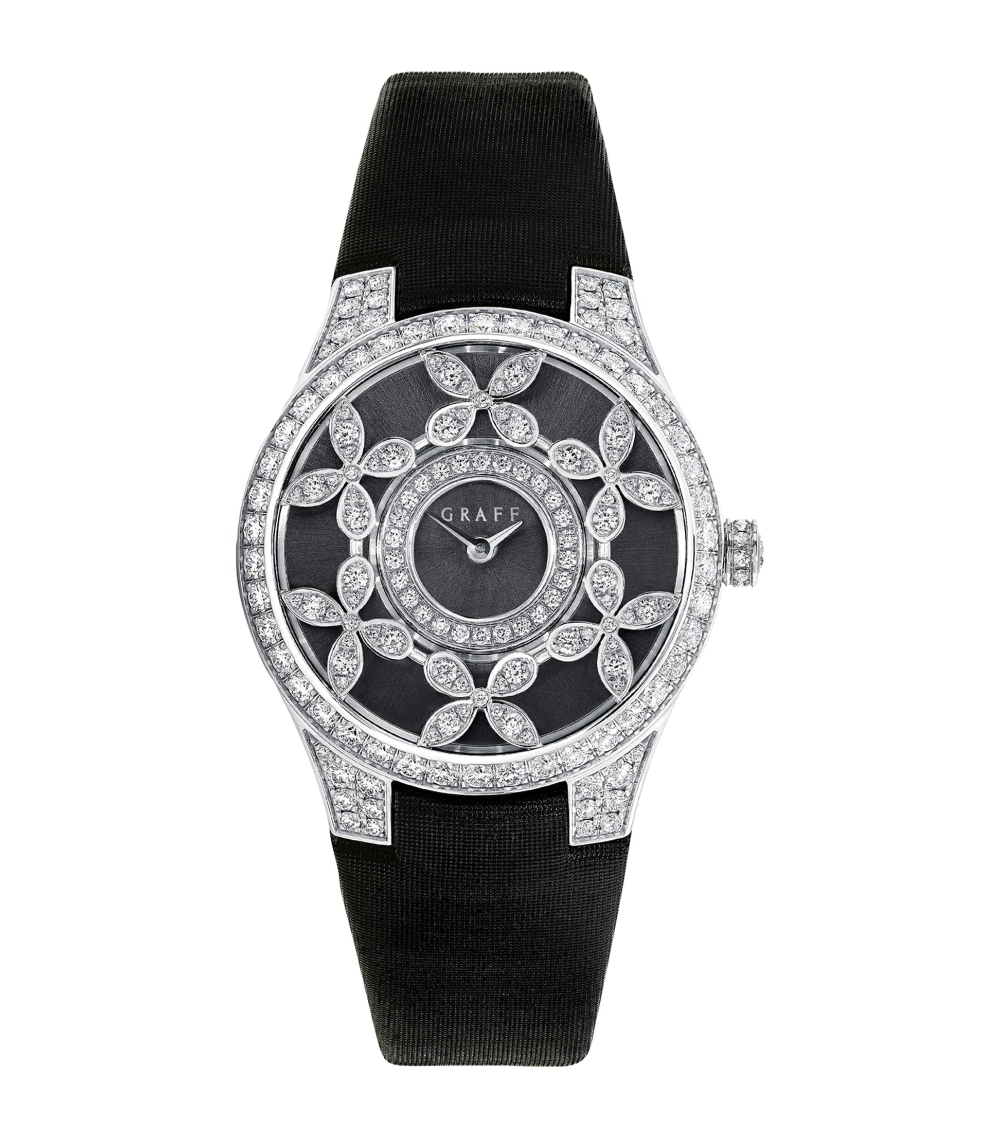 Graff Platinum and Diamond Classic Butterfly Watch 28mm