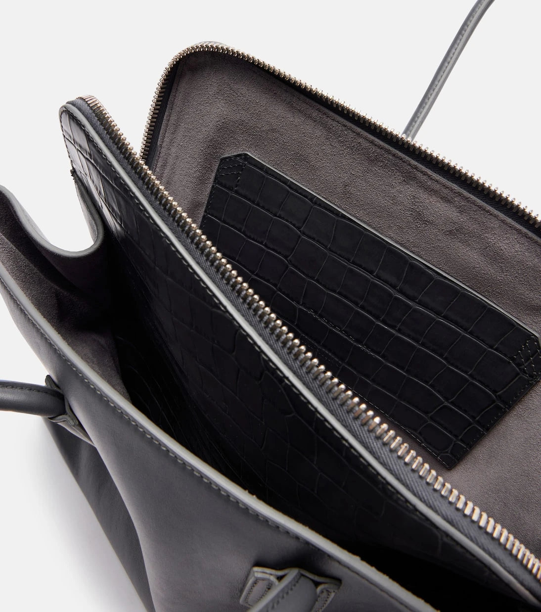 The Attico - La Passeggiata Medium leather tote bag