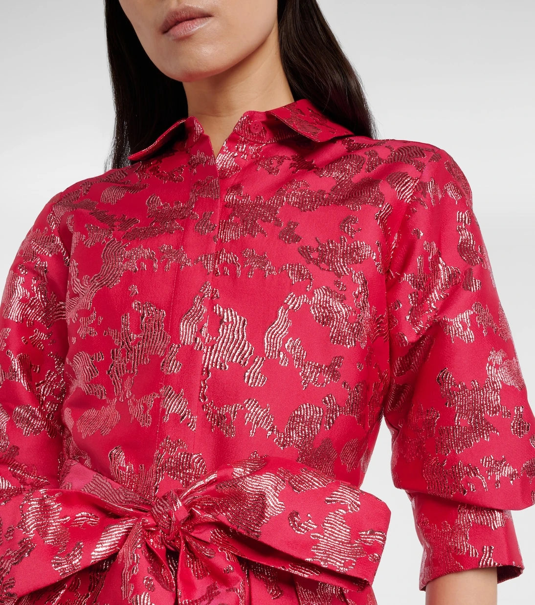 Simkhai - Julip belted jacquard gown
