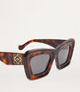 LOEWE Brown Bevelled Cat Eye Sunglasses