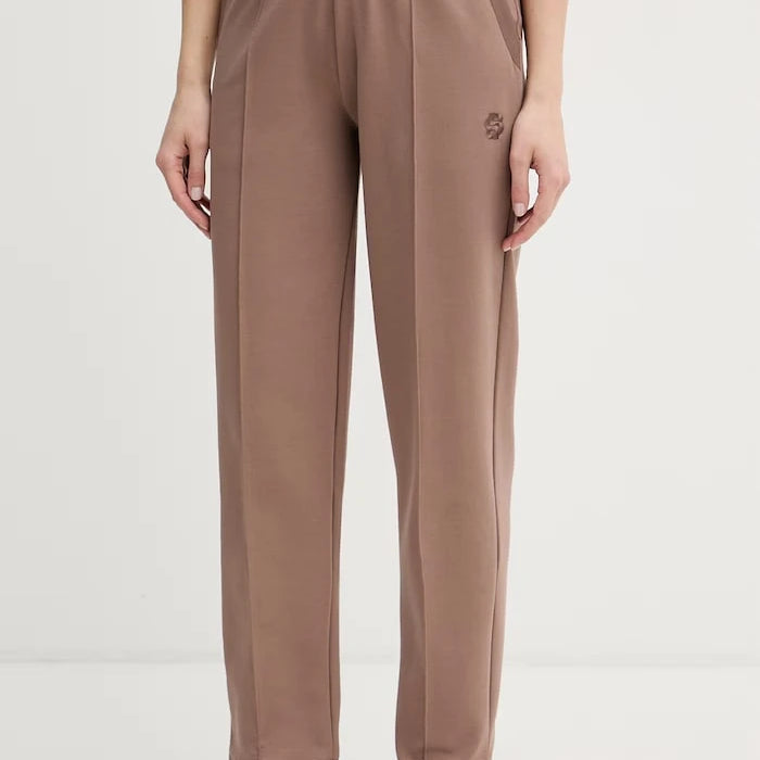 BOSS pamuklu kadın eşofman altı Shiny B Pants