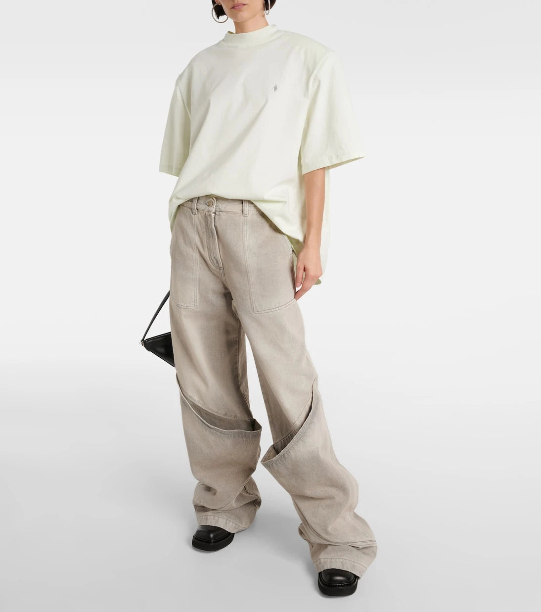 The Attico - Low-rise wide-leg jeans