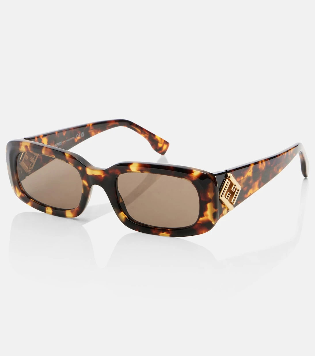 Fendi - FF Diamonds rectangular sunglasses