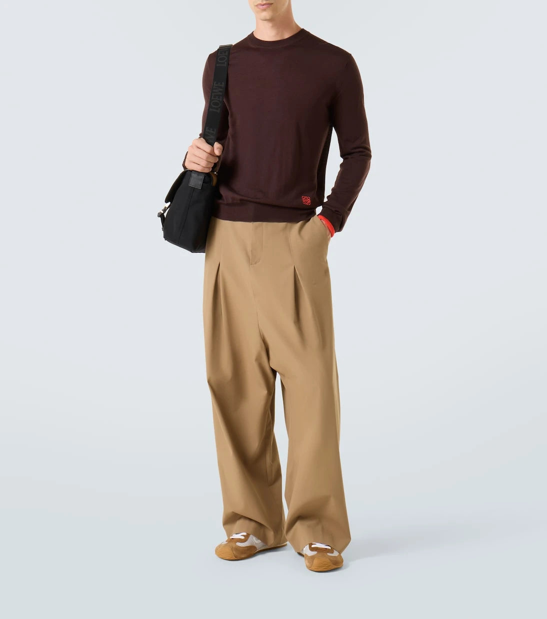 Loewe - حذاء سنيكرز باليه رانر 2.0 مزين بالجلد السويدي