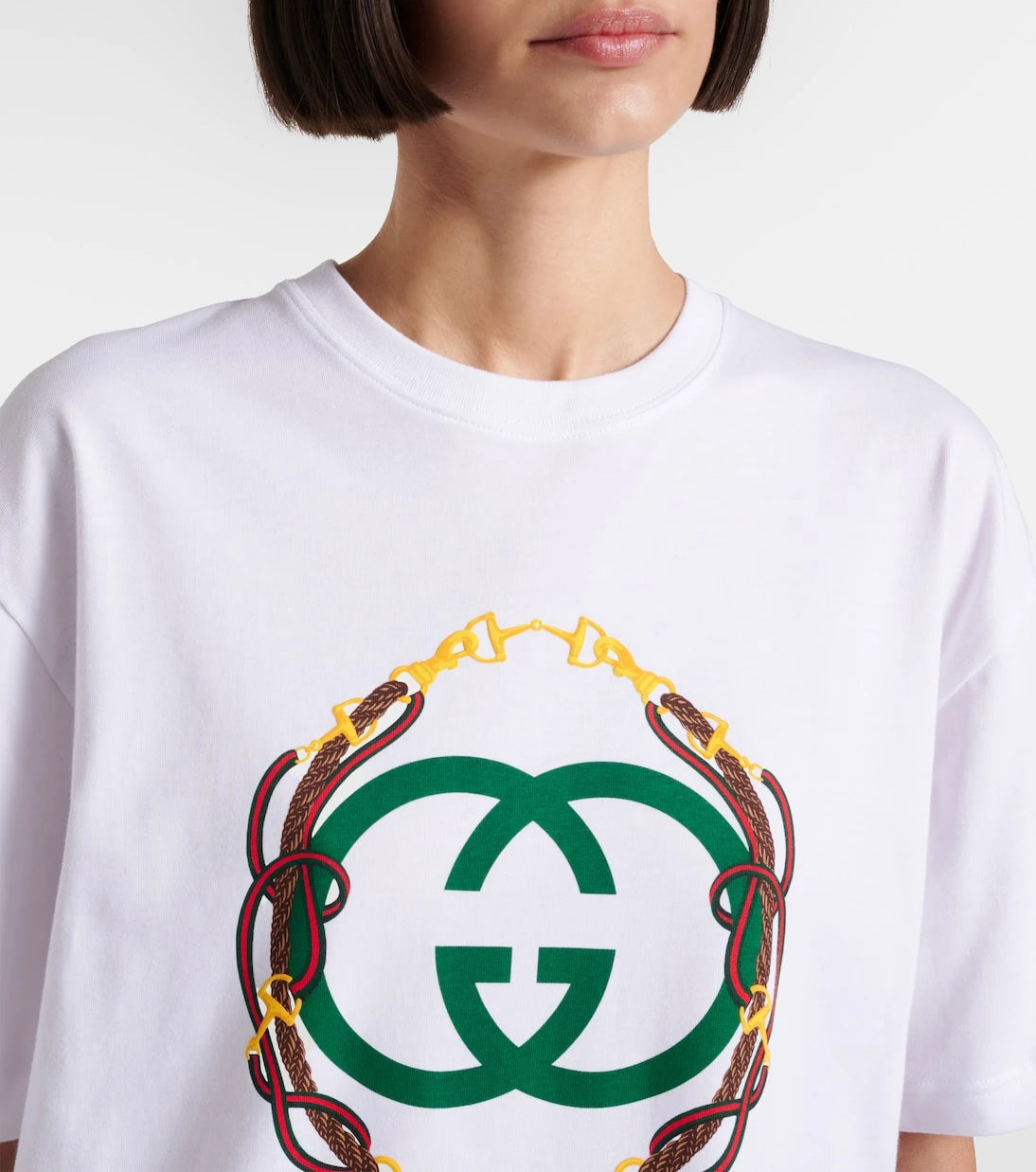 Gucci - Interlocking G cotton jersey T-shirt