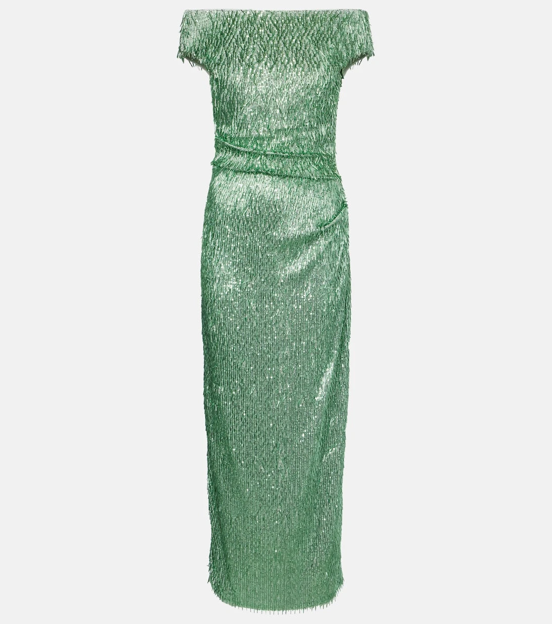 Erdem - Beaded off-shoulder midi dress