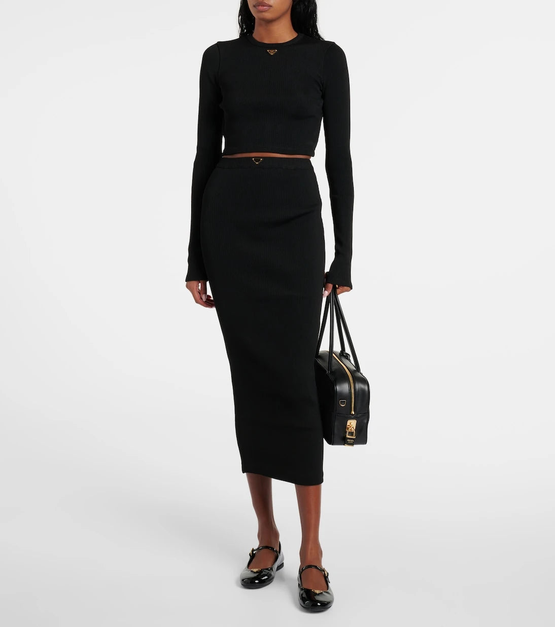 Prada - Örgü midi etek