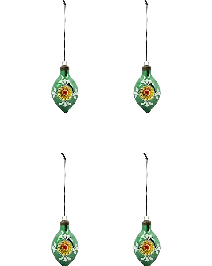 House Doctor HDNostal Noel Ağacı Süsleri 9,3 x 4,9 cm (4 Parça)