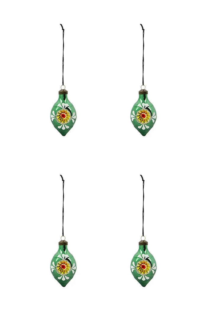 House Doctor HDNostal Noel Ağacı Süsleri 9,3 x 4,9 cm (4 Parça)