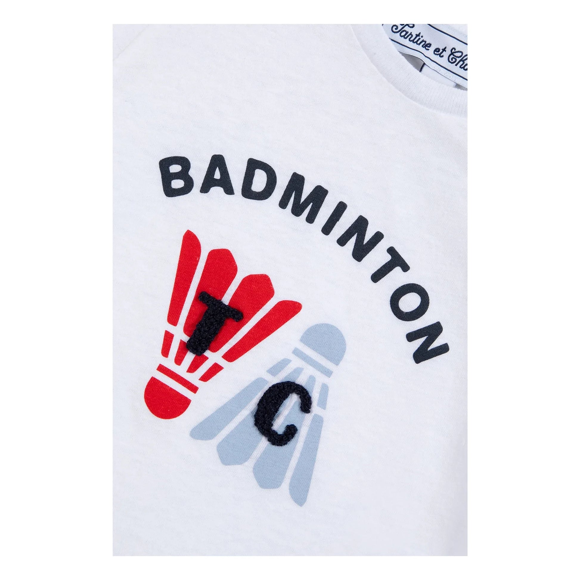 Tartine et Chocolat - Badminton shuttlecocks T-shirt | White