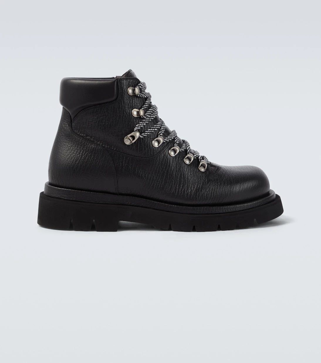 Bottega Veneta - Lug leather lace-up boots