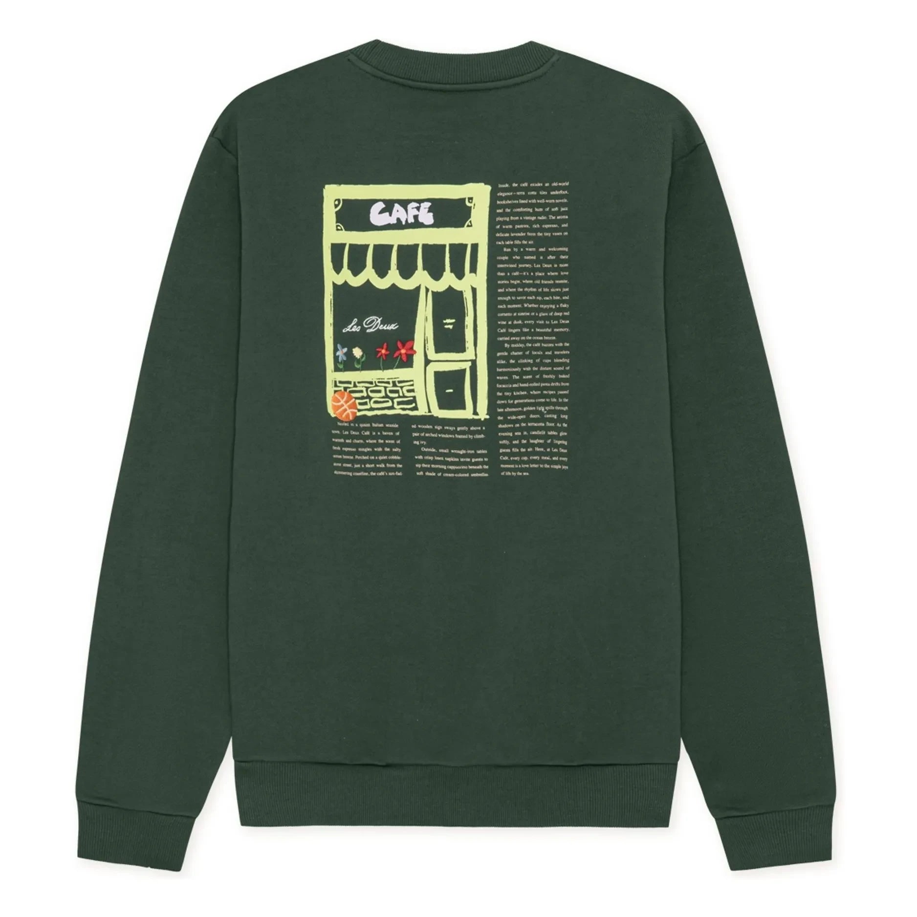 Les Deux - Sweat Café | Dark green
