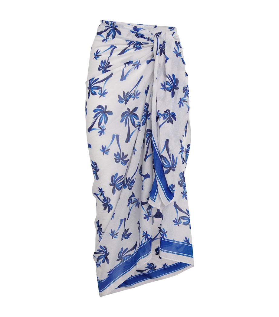 Heidi Klein Multi Cotton-Silk Palm Beach Sarong