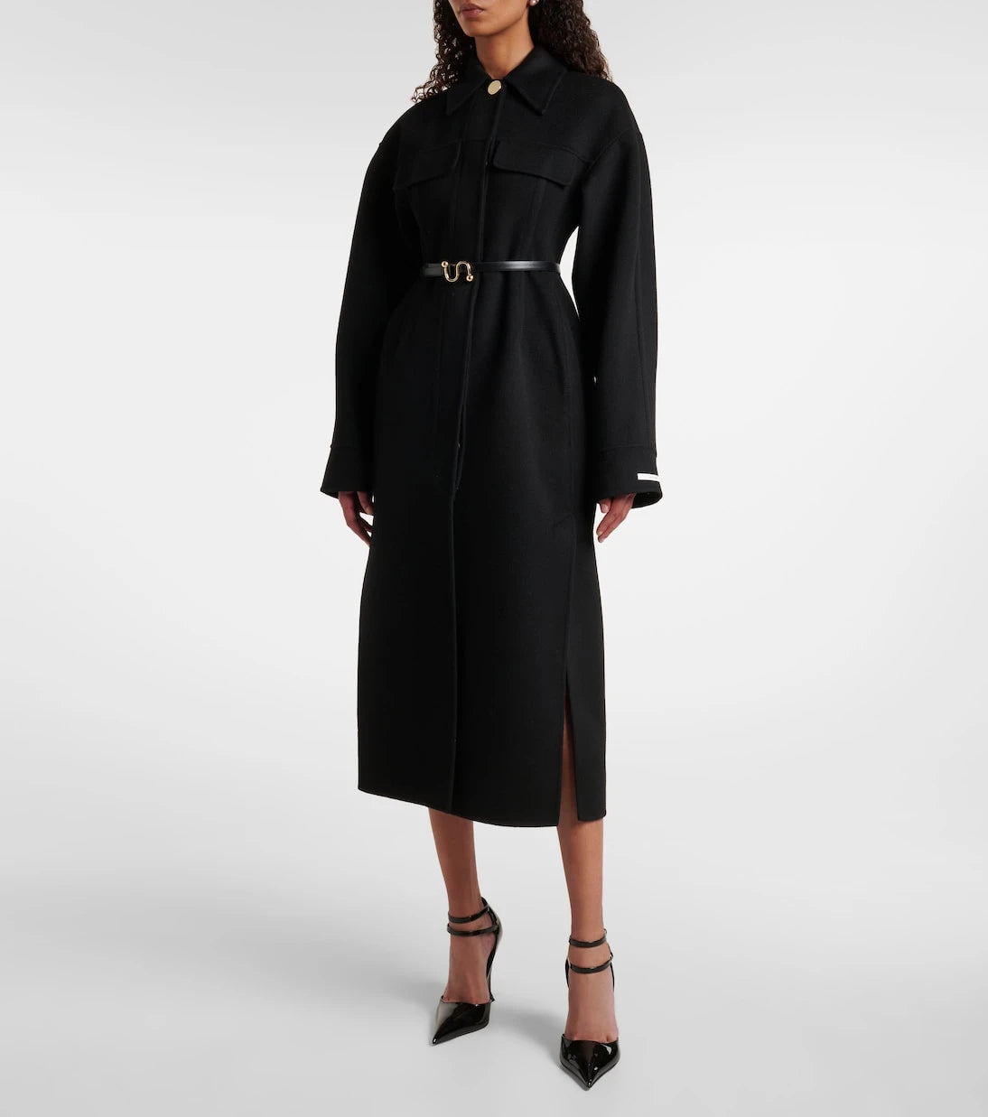 Sportmax - Olio virgin wool coat