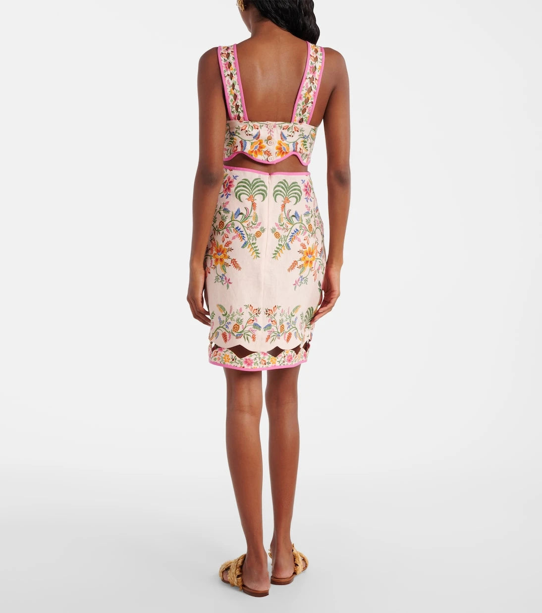 Farm Rio - Floral linen minidress