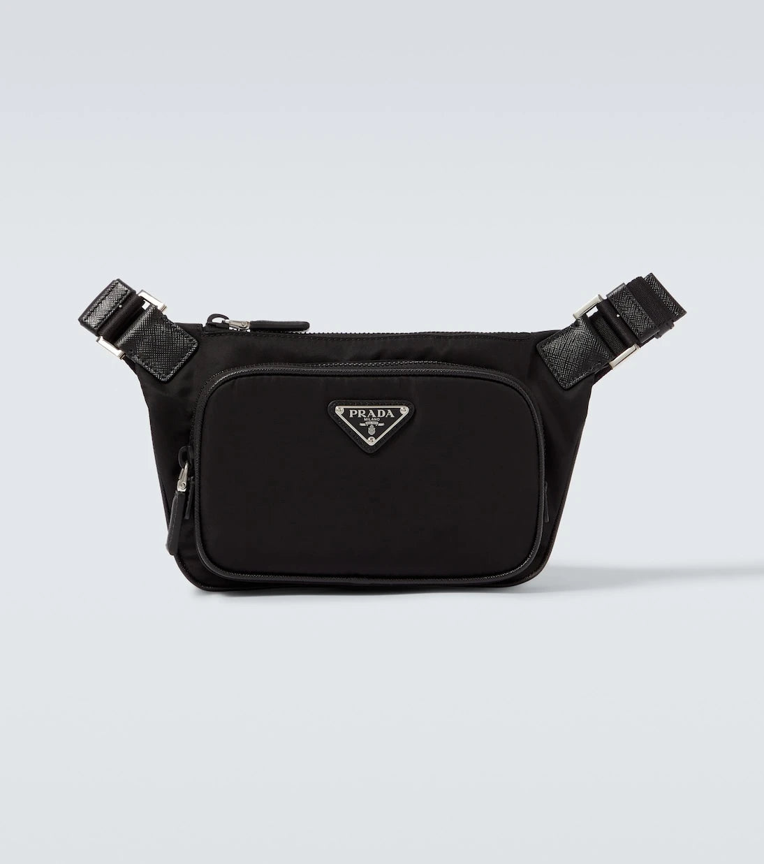 Prada - Re-Nylon leather-trimmed belt bag