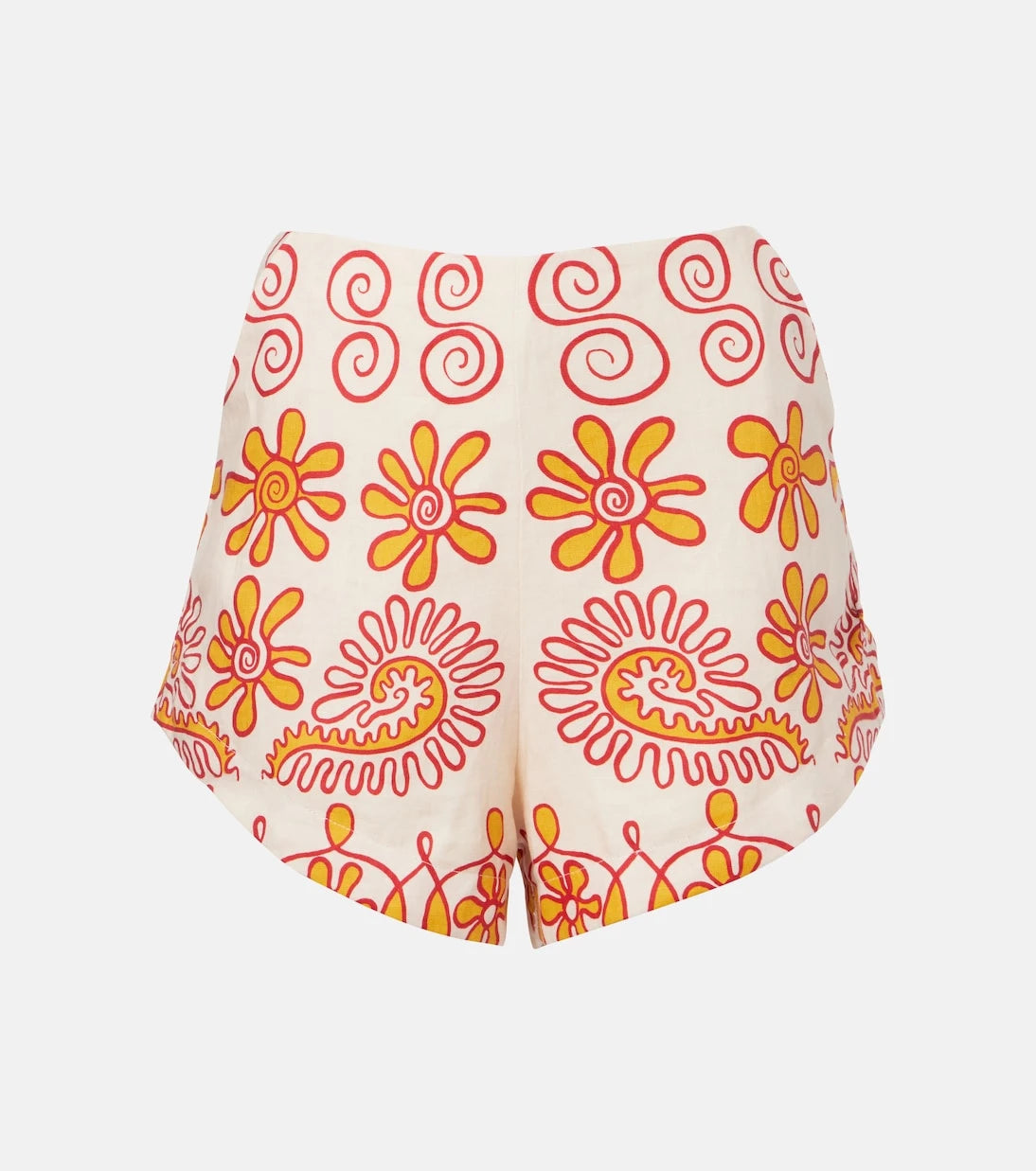 Cala de la Cruz - Bahamas printed linen shorts
