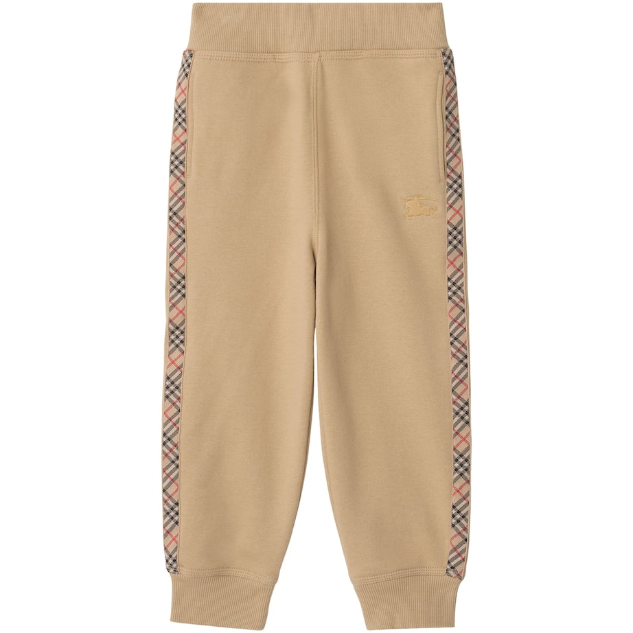 Burberry Kids Cotton Check-Trim Sweatpants (3-12 Years)