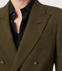 Green Wool-Cashmere-Silk Blazer