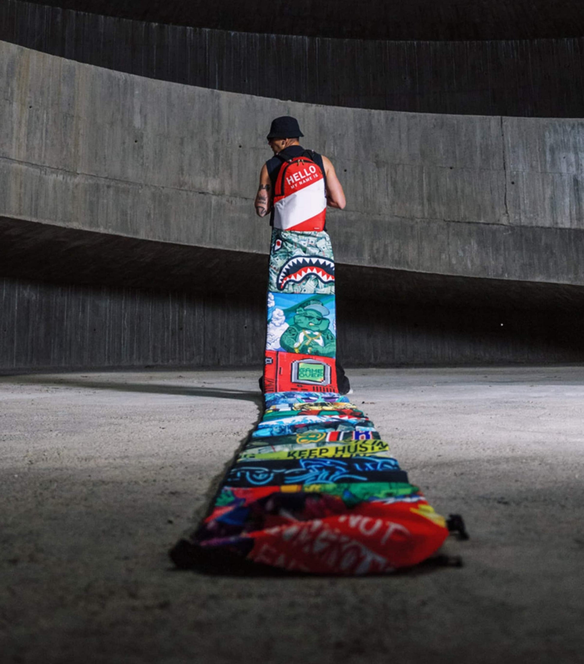 The Scroll of 15 Years Backpack BLACK