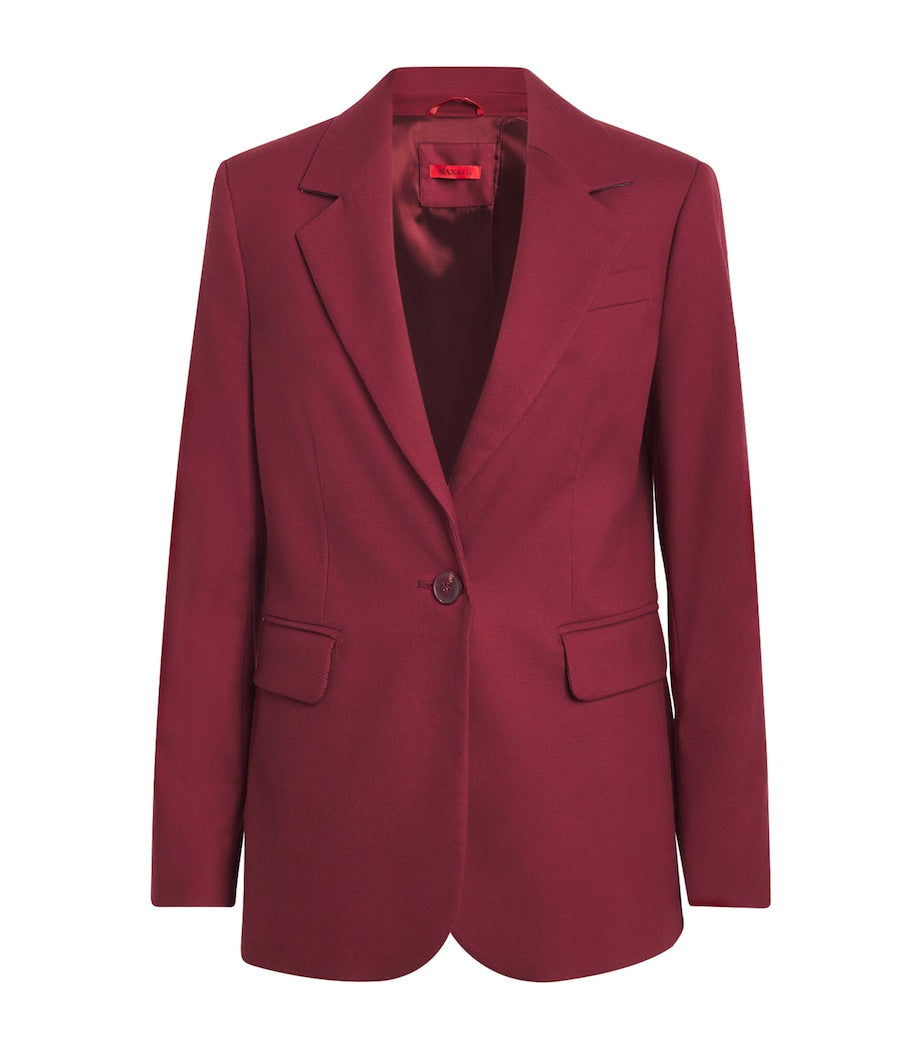 MAX&Co. Red Single-Breasted Blazer