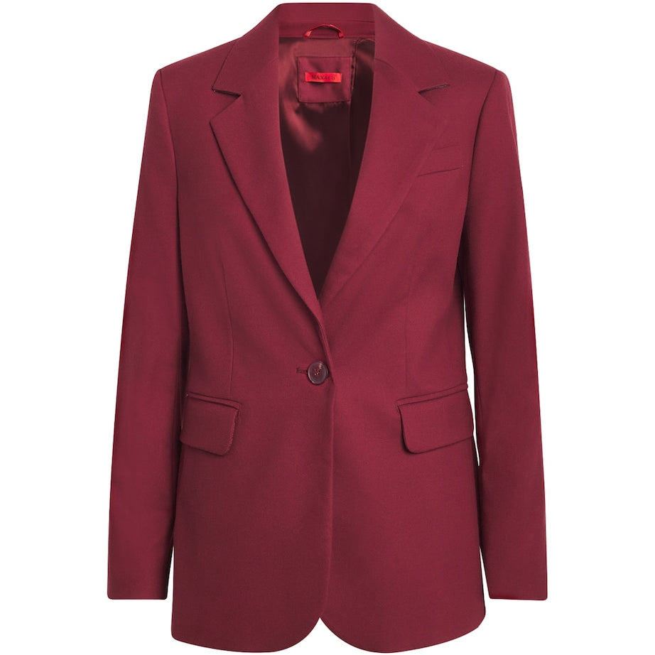 MAX&Co. Red Single-Breasted Blazer