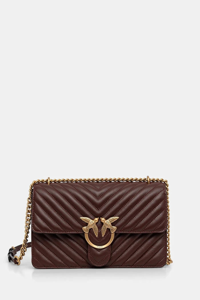 Pinko kadın deri crossbody çanta