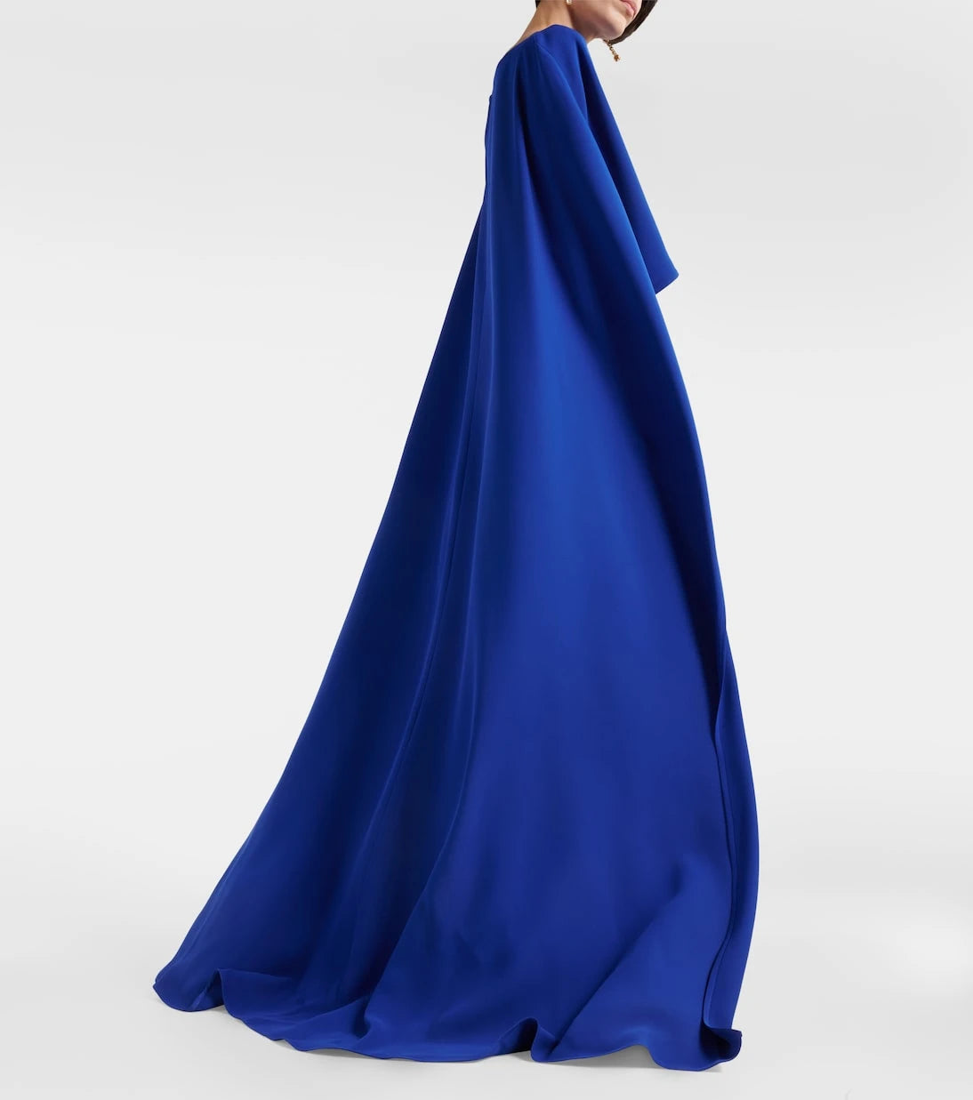 Valentino - Caped silk gown