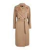 Weekend Max Mara Beige Virgin Wool Double-Breasted Coat