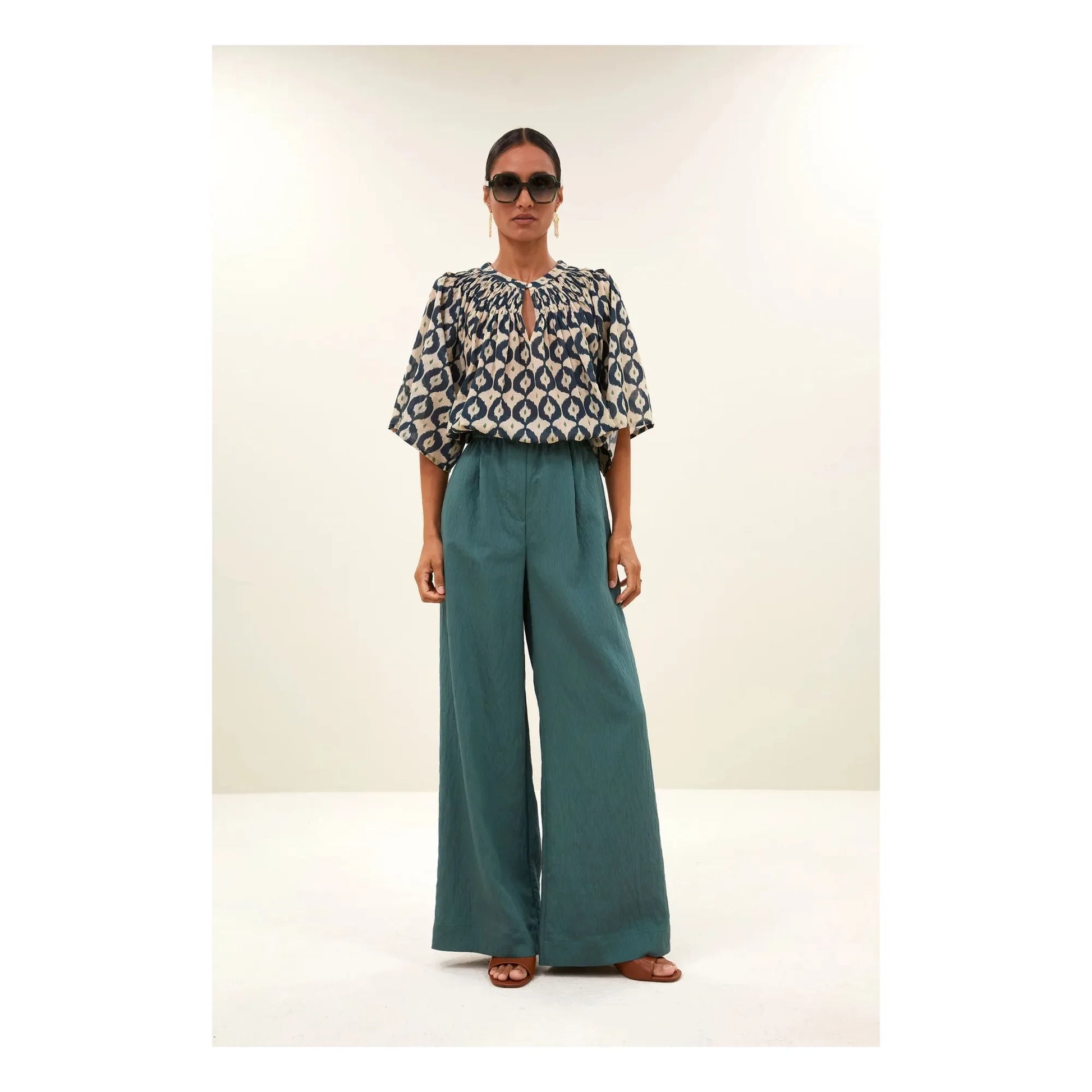 By Bar - Celin Striped Pants | Green