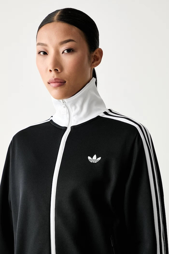 adidas Originals pamuklu fermuarlı kadın sweatshirt Beckenbauer