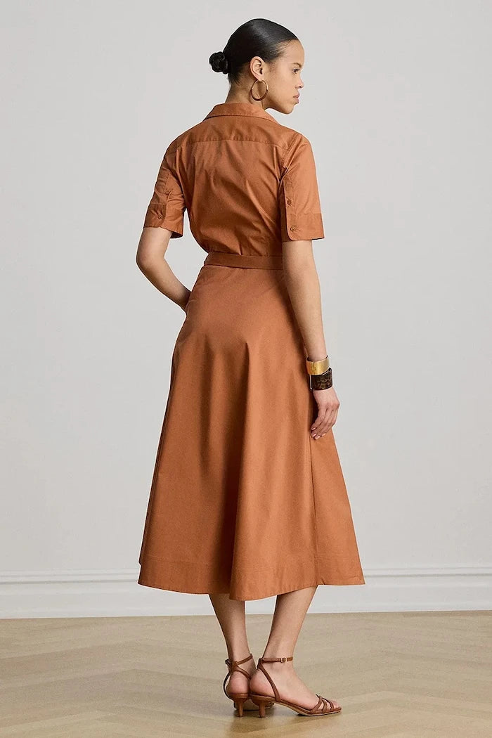 Lauren Ralph Lauren pamuklu gömlek elbise