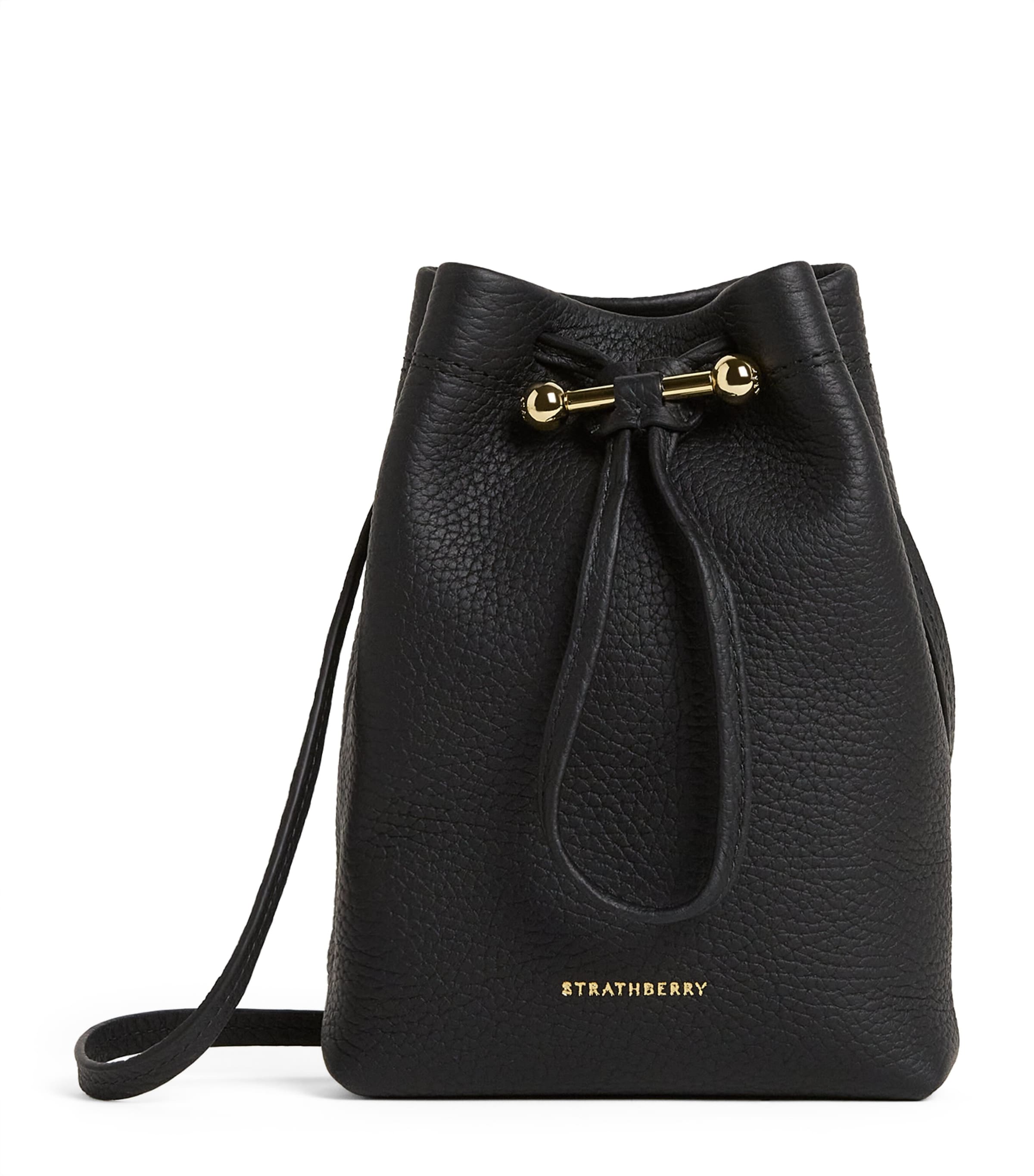 Midi Leather Osette Pouch