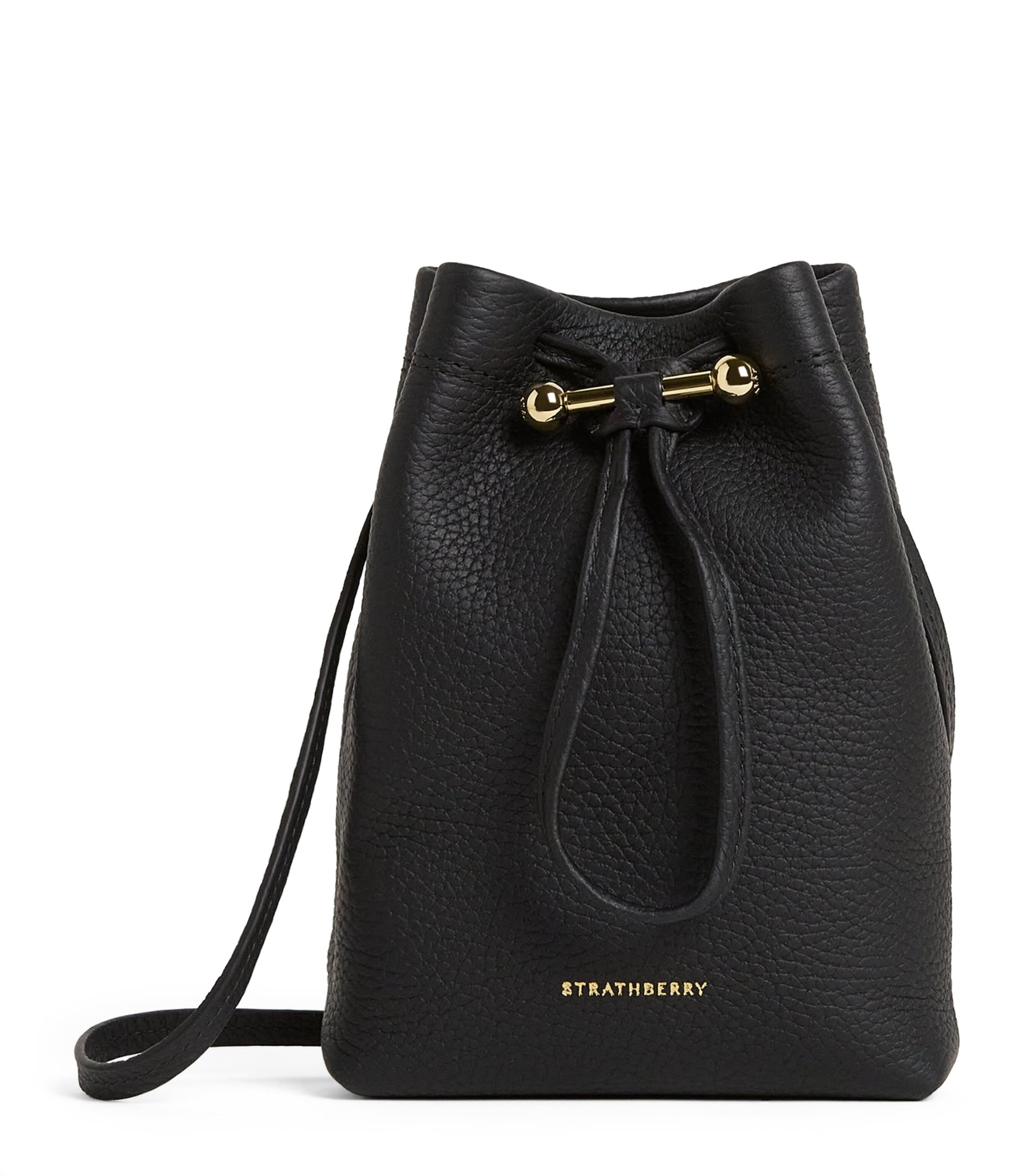 Midi Leather Osette Pouch