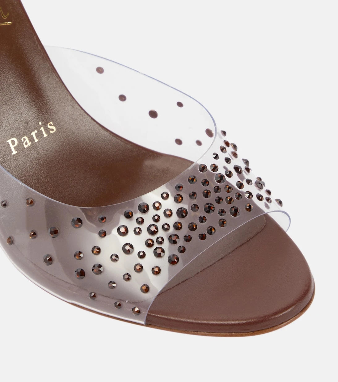 Christian Louboutin - Nudes Degramule embellished mules