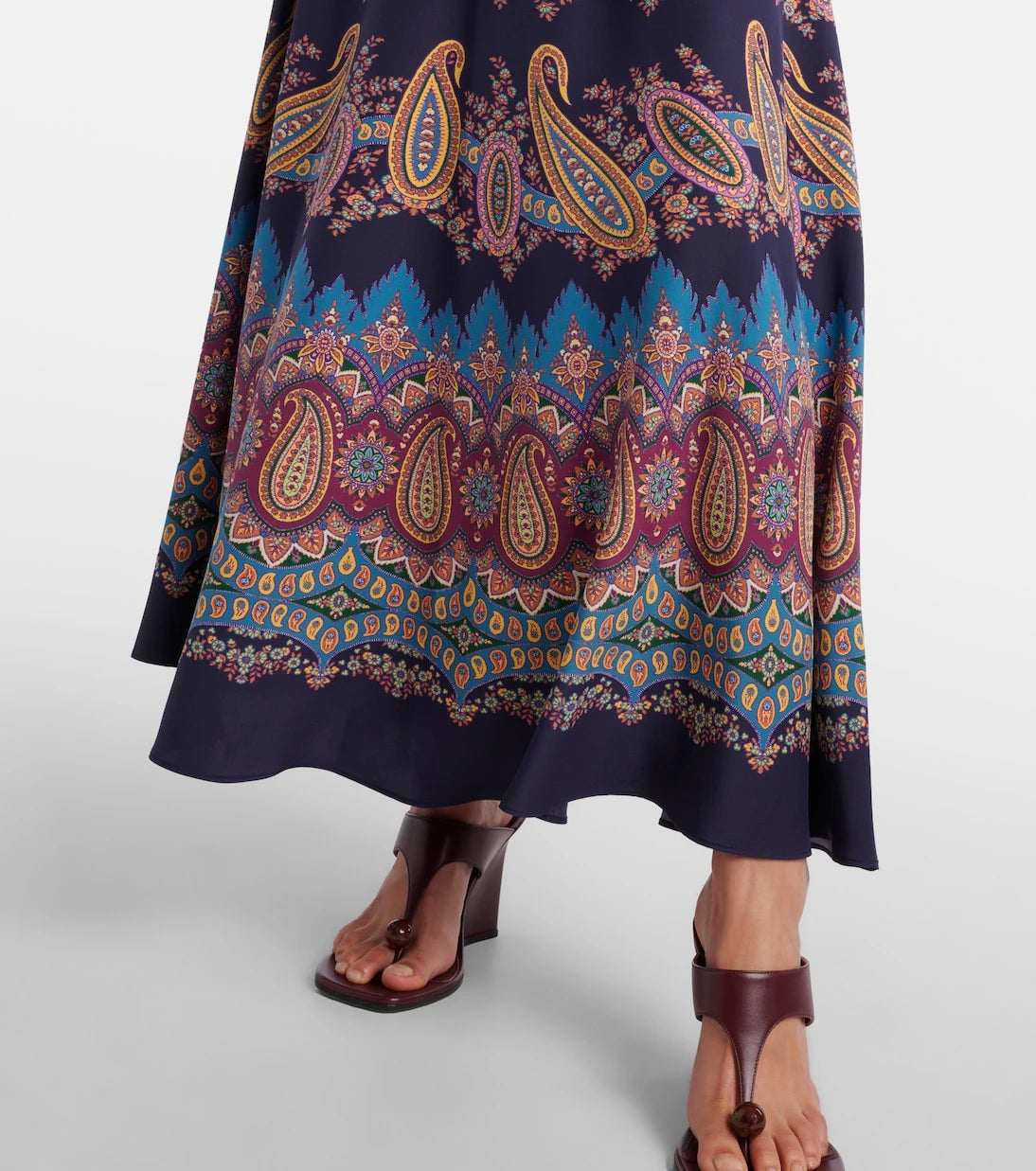 Etro - Paisley silk maxi skirt